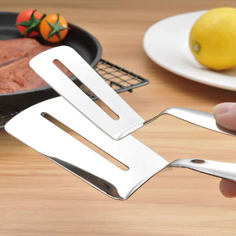304 Stainless Steel BBQ Spatula and Food Clip